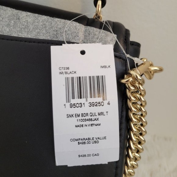 Coach Marlie Top Handle Satchel With Border Quilting - Picture 6 of 9